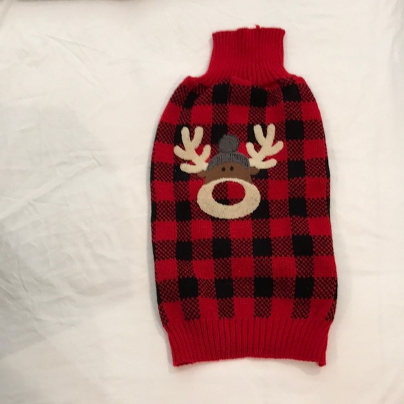 KYEESE Dog Kyeese Dog Sweater Reindeer With Leash Hole Dog Sweaters